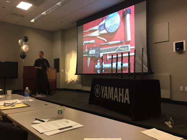 Yamaha technician talking about advanced clarinets and their design.